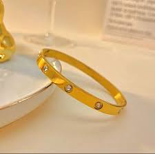Stainless Steel Luxury Screw Hand Cuff Bracelet